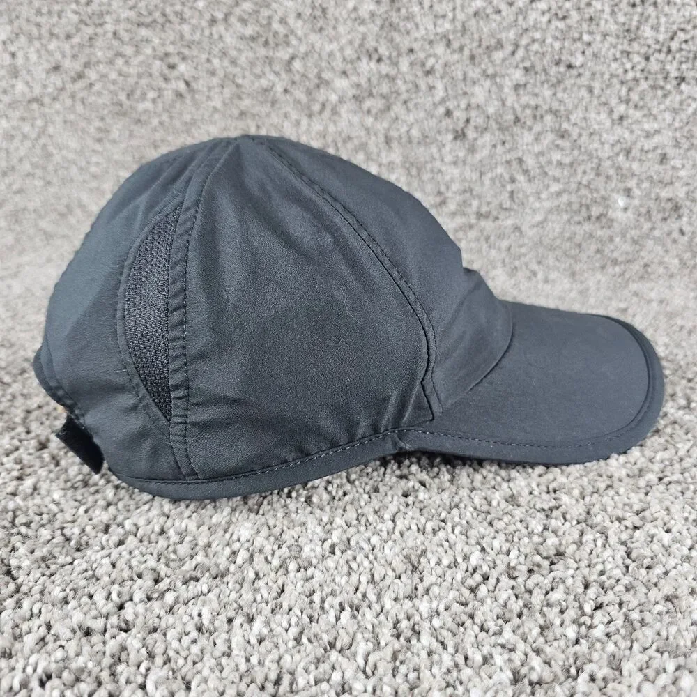 North Face Hat Cap Strapback Breakaway YOUTH Gray Logo Spellout Camp Hike